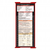 WhiteCoat Clipboard® Trifold - Red Pharmacy Edition