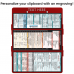WhiteCoat Clipboard® Trifold - Red Pharmacy Edition