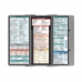 WhiteCoat Clipboard® Trifold- Silver Pharmacy Edition