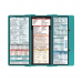 WhiteCoat Clipboard® Trifold - Teal Pharmacy Edition