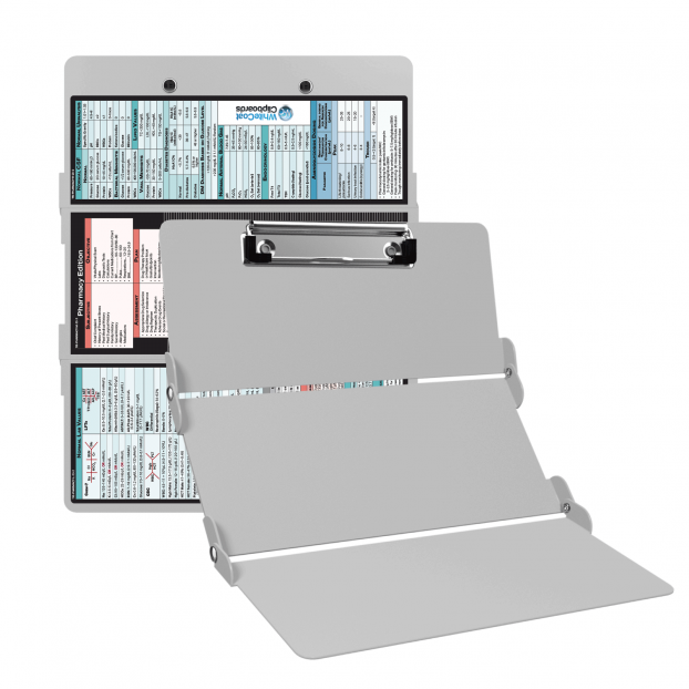 WhiteCoat Clipboard® Trifold- White Pharmacy Edition