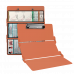 WhiteCoat Clipboard® Trifold - Coral Respiratory Therapy Edition