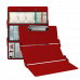 WhiteCoat Clipboard® Trifold - Red Respiratory Therapy Edition