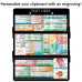 WhiteCoat Clipboard® Trifold - Black Veterinary Medicine Edition