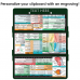 WhiteCoat Clipboard® Trifold - Green Veterinary Medicine Edition