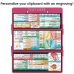WhiteCoat Clipboard® Trifold - Pink Veterinary Medicine Edition