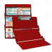 WhiteCoat Clipboard® Trifold - Red Veterinary Medicine Edition