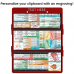 WhiteCoat Clipboard® Trifold - Red Veterinary Medicine Edition