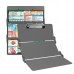 WhiteCoat Clipboard® Trifold - Silver Veterinary Medicine Edition