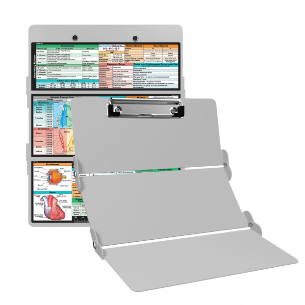 WhiteCoat Clipboard® Trifold - White Veterinary Medicine Edition