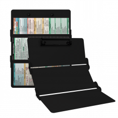 WhiteCoat Clipboard® Trifold - Blackout Medical Edition