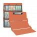 WhiteCoat Clipboard® Trifold - Coral Medical Edition