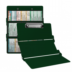 WhiteCoat Clipboard® Trifold - Green Medical Edition