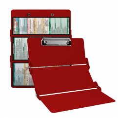 WhiteCoat Clipboard® Trifold - Red Medical Edition
