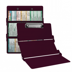 WhiteCoat Clipboard® Trifold - Wine Medical Edition