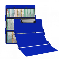 WhiteCoat Clipboard® Trifold - Blue Medical Edition