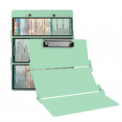 WhiteCoat Clipboard® Trifold - Mint Medical Edition