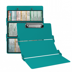 WhiteCoat Clipboard® Trifold - Teal Medical Edition