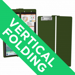 WhiteCoat Clipboard® Vertical - Army Green Medical Edition