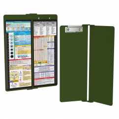 WhiteCoat Clipboard® Vertical - Army Green Nursing Edition
