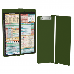 WhiteCoat Clipboard® Vertical - Army Green Nursing Edition
