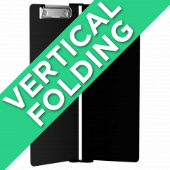 Black Vertical ISO Clipboard - Slightly Damaged 