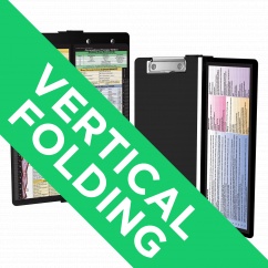 WhiteCoat Clipboard® Vertical - Black Occupational Therapy Edition