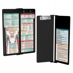 WhiteCoat Clipboard® Vertical - Black Occupational Therapy Edition