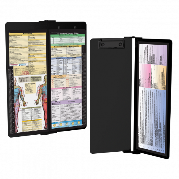 WhiteCoat Clipboard® Vertical - Blackout Occupational Therapy Edition