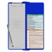 WhiteCoat Clipboard® Vertical - Blue Occupational Therapy Edition