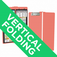 WhiteCoat Clipboard® Vertical - Coral Nursing Edition
