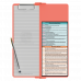 WhiteCoat Clipboard® Vertical - Coral Occupational Therapy Edition