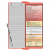 WhiteCoat Clipboard® Vertical - Coral Physical Therapy Edition