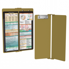 WhiteCoat Clipboard® Vertical - Tactical Brown Medical Edition