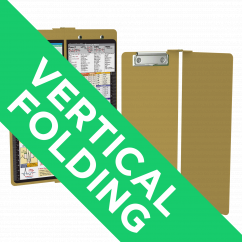 WhiteCoat Clipboard® Vertical - Tactical Brown Nursing Edition