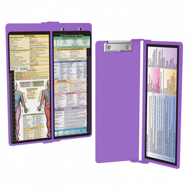 WhiteCoat Clipboard® Vertical - Lilac Occupational Therapy Edition