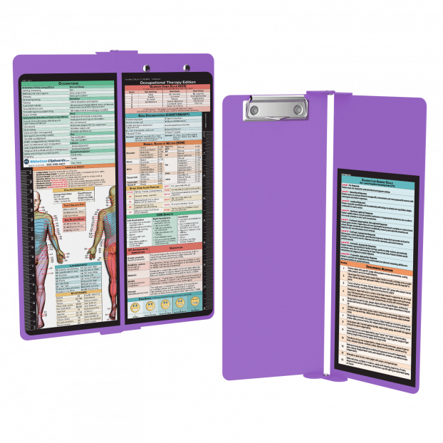 WhiteCoat Clipboard® Vertical - Lilac Occupational Therapy Edition