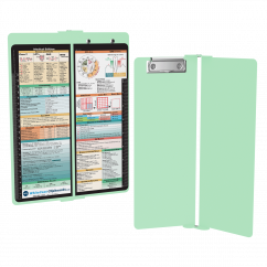 WhiteCoat Clipboard® Vertical - Mint Medical Edition