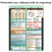 WhiteCoat Clipboard® Vertical - Mint Medical Edition
