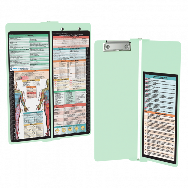 WhiteCoat Clipboard® Vertical - Mint Occupational Therapy Edition