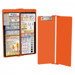 WhiteCoat Clipboard - Vertical - Orange EMT Edition