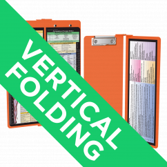 WhiteCoat Clipboard® Vertical - Orange Occupational Therapy Edition