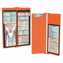 WhiteCoat Clipboard® Vertical - Orange Occupational Therapy Edition