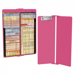 WhiteCoat Clipboard® Vertical - Pink Anesthesia Edition