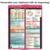 WhiteCoat Clipboard® Vertical - Pink Medical Edition