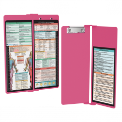 WhiteCoat Clipboard® Vertical - Pink Occupational Therapy Edition