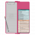 WhiteCoat Clipboard® Vertical - Pink Occupational Therapy Edition
