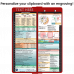 WhiteCoat Clipboard® Vertical - Red Medical Edition