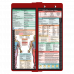 WhiteCoat Clipboard® Vertical - Red Occupational Therapy Edition