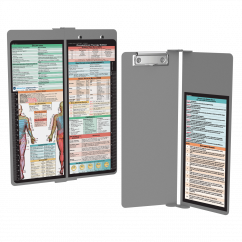WhiteCoat Clipboard® Vertical - Silver Occupational Therapy Edition